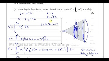 [P4] C34, (IAL), WMA02/01, Jan 2014, Q12,  Integration, Volumes of Revolution, Trig Functions