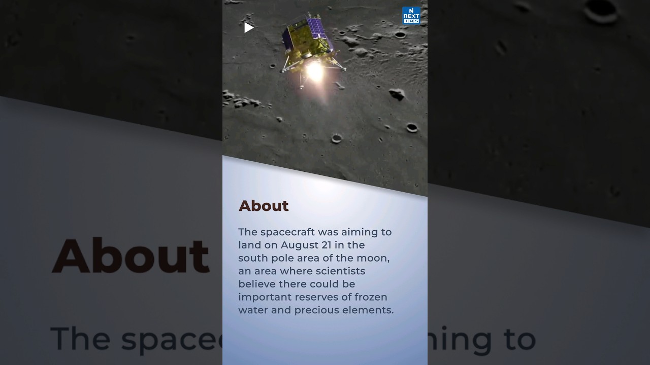 Luna 25 crashes: Russia's Luna-25 Spacecraft crashes on Moon 