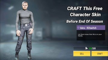 Iskra - Killswitch Skin || Craft Before End Of Codm season 6
