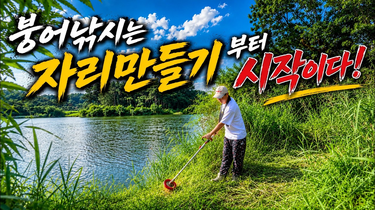 풀이 가득 자란 자리, 조용히 침투 !!