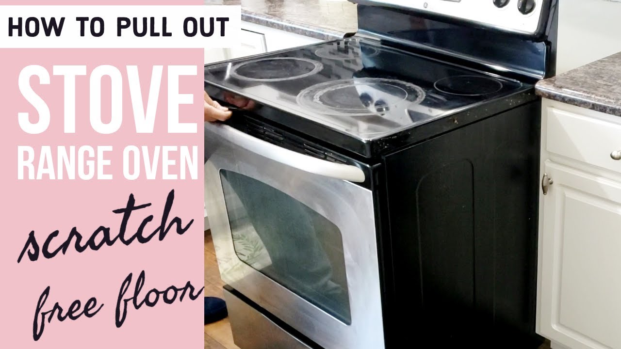 How to Pull Out GE Stove Range Oven (scratch free floor!!) by Real