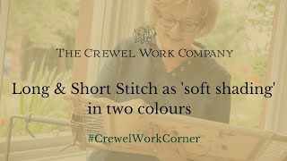 The Crewel Work Company - Long & Short Stitch as 'soft shading' in 2 colours screenshot 3