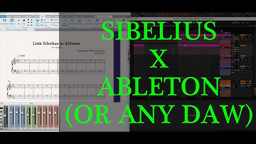 How to link Ableton and Sibelius Ultimate record midi in real time