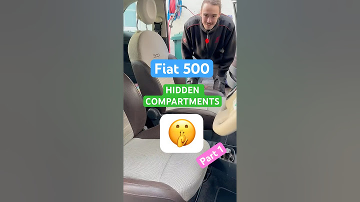 FIAT 500 HIDDEN COMPARTMENT (Part1) #automobile #car #shorts