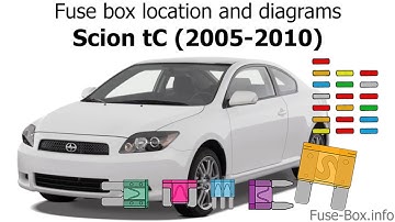 Fuse box location and diagrams: Scion tC (2005-2010)