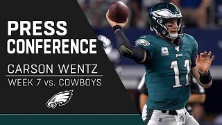 Philadelphia eagles quarterback carson wentz addresses the media
following loss to dallas cowboys. #flyeaglesfly #eagles #phivsdal #nfl
subscribe ...