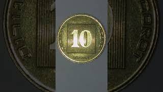 World Coins Israel 10 Agorot 1988. Reverse Side.