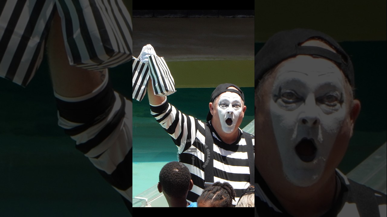 Tom o mímico ganhou presentes de duas fãs 😮👏👏#tomthemime #seaworldmime #seaworldorlando