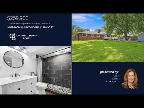 1474 NW Washington Blvd, Hamilton, OH home video tour