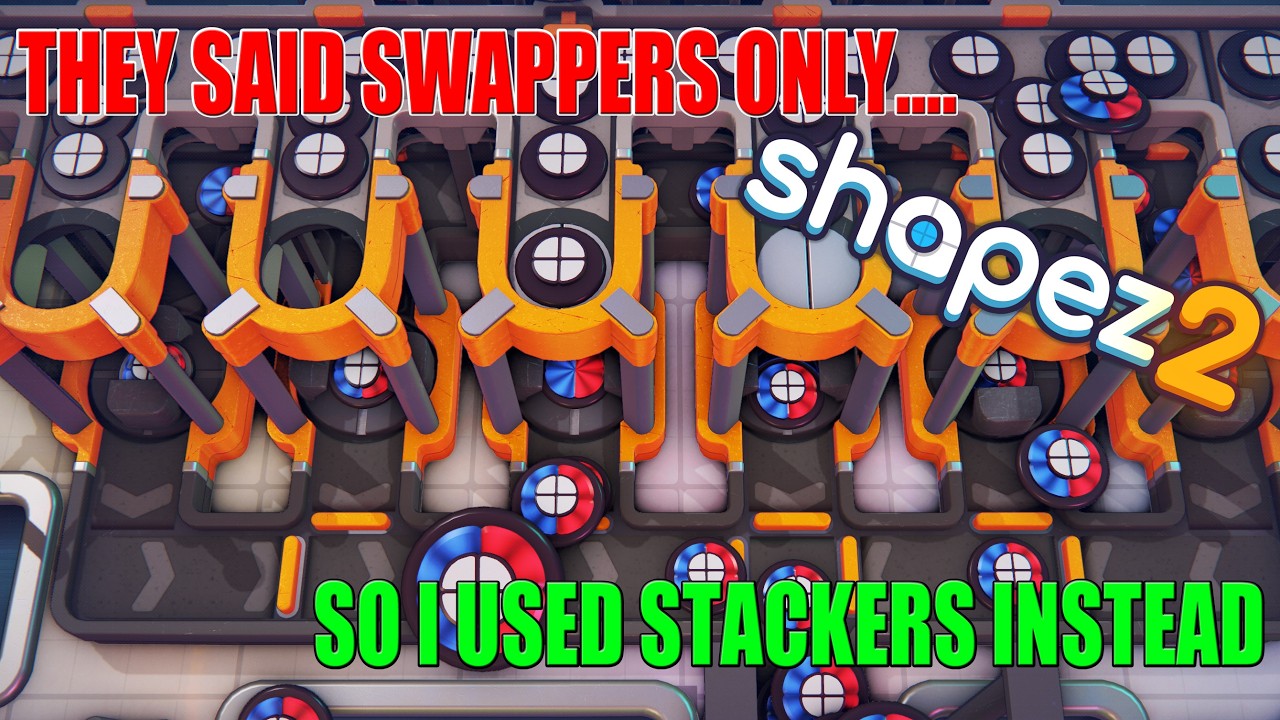 Shapez 2: Beating a Swapper-Only Task Without a Swapper (Ep 31