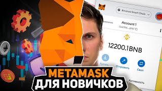 Metamask ИНСТРУКЦИЯ для Новичков от А до Я (2024) Установка, Настройка, Добавление сети и Переводы