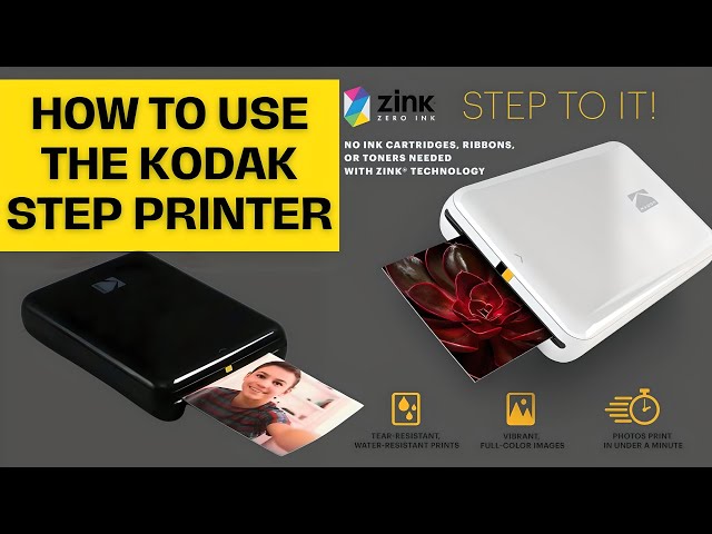 Kodak Step Instant Photo Printer With Bluetooth/nfc, Zink