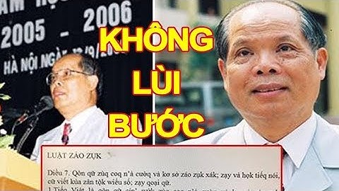 PGS.TS Bùi Hiền ra bản thảo tiếng việt cải cách phần 2