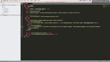 Bootstrap 4: Create a knowledge base – Index – Navigation