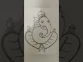 Ganpati Bappa Morya 🙏🏻❤️ #lordganesha #sketching #art #shorts #youtubeshorts