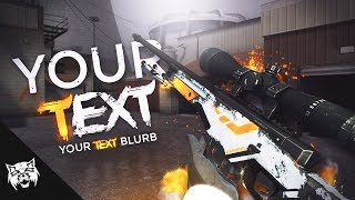 ✅ CS:GO Free YouTube Thumbnail Template 2017 | Photoshop CS6 & CC