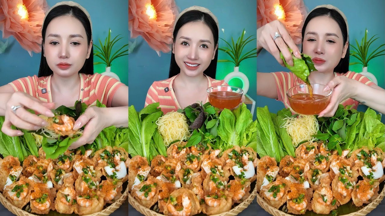 Mẹt BÁNH KHỐT VŨNG TÀU Giòn Rôm Rốp Cuốn Rau Siêu Đã | SALLY HẠNG