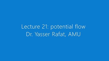 MEC 2310, Fluid Mechanics I,  Lecture 21: Potential flow