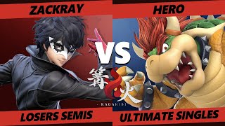 Kagaribi 4 Losers Semis - Zackray (Joker) Vs. Hero (Bowser) SSBU Smash Ultimate