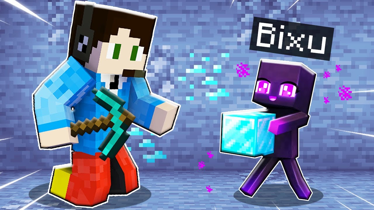 Playing Minecraft as a HELPFUL Enderman! - YouTube