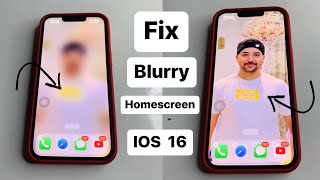 How to fix Blur Homescreen wallpaper in iPhone - IOS 16 screenshot 4