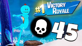 45 Elimination Solo vs Squads Zero Build Win (Chapter 4 Season 2 Full Gameplay HD)