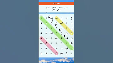 حل الكلمات المتقاطعة 