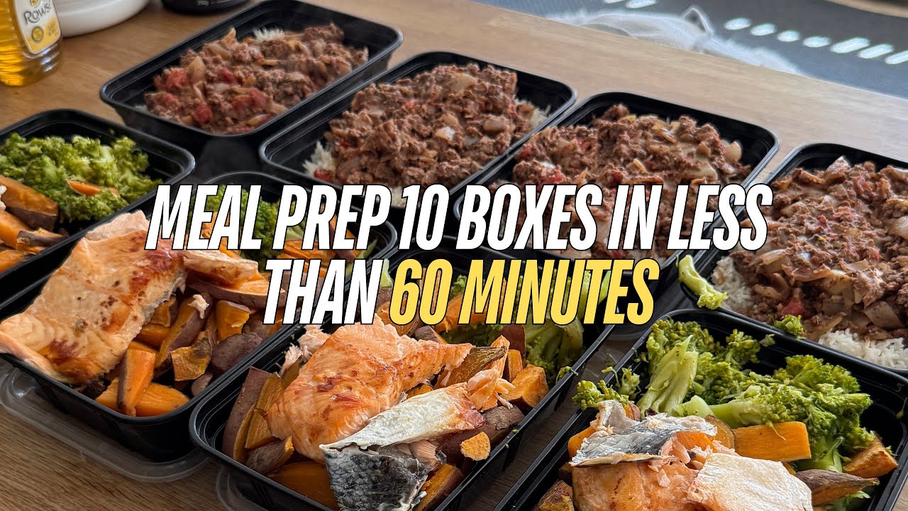 How to meal prep 10 boxes in less than an hour. - YouTube