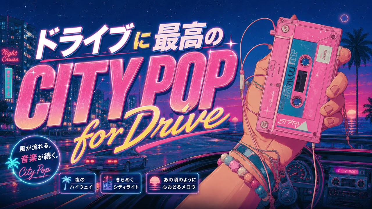 洋楽playlist】ドライブに最高なエモいCITY POP | 恋人とのドライブ