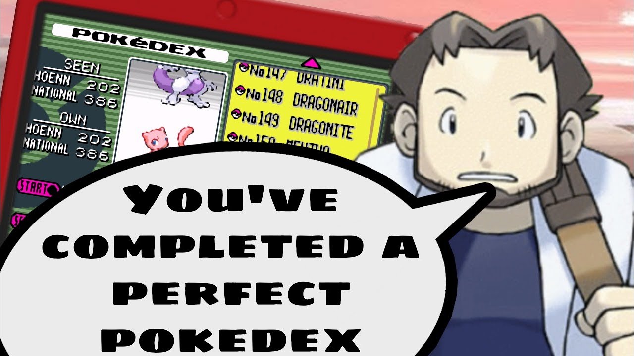 Pokemon Emerald - National Pokedex Completed All 386 Pokemons 