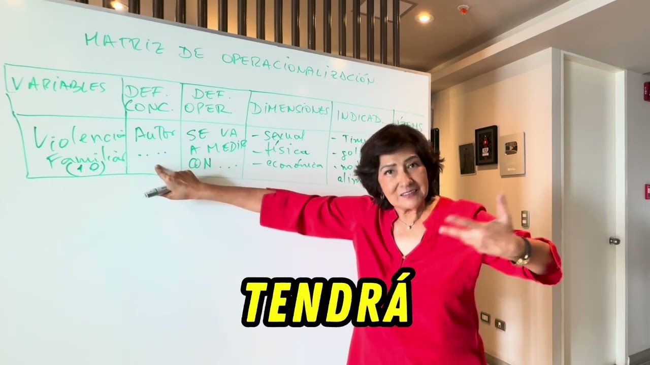 CÓMO HACER LA MATRIZ DE OPERACIONALIZACIÓN DE VARIABLES DE LA TESIS
