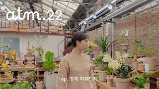 atm ep. 22 vlog 초보식집사의 첫 양재 화훼단지 _ 신내림 받았어요…지름신🤩