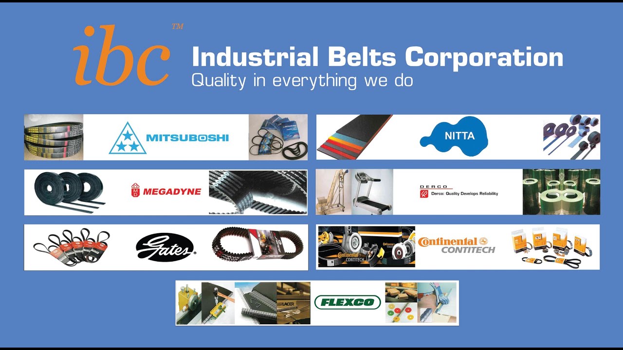 A SOLUTION PROVIDER FOR ALL TYPES OF INDUSTRIAL BELTS YouTube