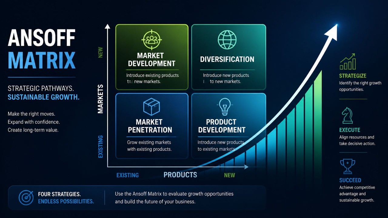Ansov Matrix Pivot To Power With Ansoff Matrix - YouTube