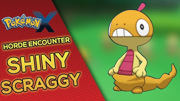HORDE ENCOUNTER SHINY SCRAGGY REACTION! | POKEMON X AND Y