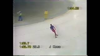 Vm På Skøyter 1991 I Nederland. Johann Olav Koss Er I Storform. Bjørnsen Og Jorsett Kommenterer