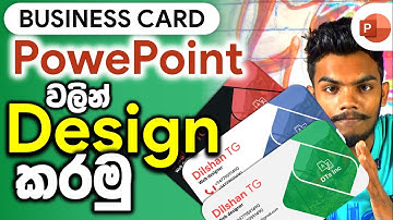 Creating a Modern Business Card with Microsoft PowerPoint - Step by Step Guide for Sri Lanka