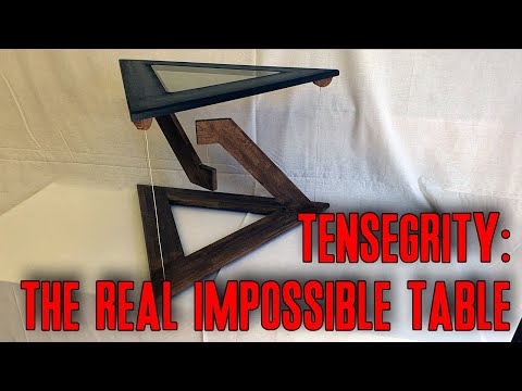 Tensegrity: Impossible Table in scala 1:1