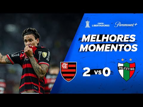 FLAMENGO 2 x 0 PALESTINO - CONMEBOL LIBERTADORES 2024 | Paramount Plus Brasil