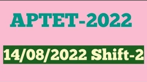 APTET-2022 Previous Bits Explanation| EVS | 14/08/2022 Shift-2 |@Syamala Study Updates