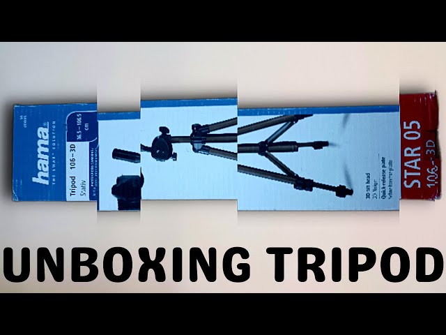 Hama "Star 5" Tripod Unboxing - Tripod Stand Review - YouTube