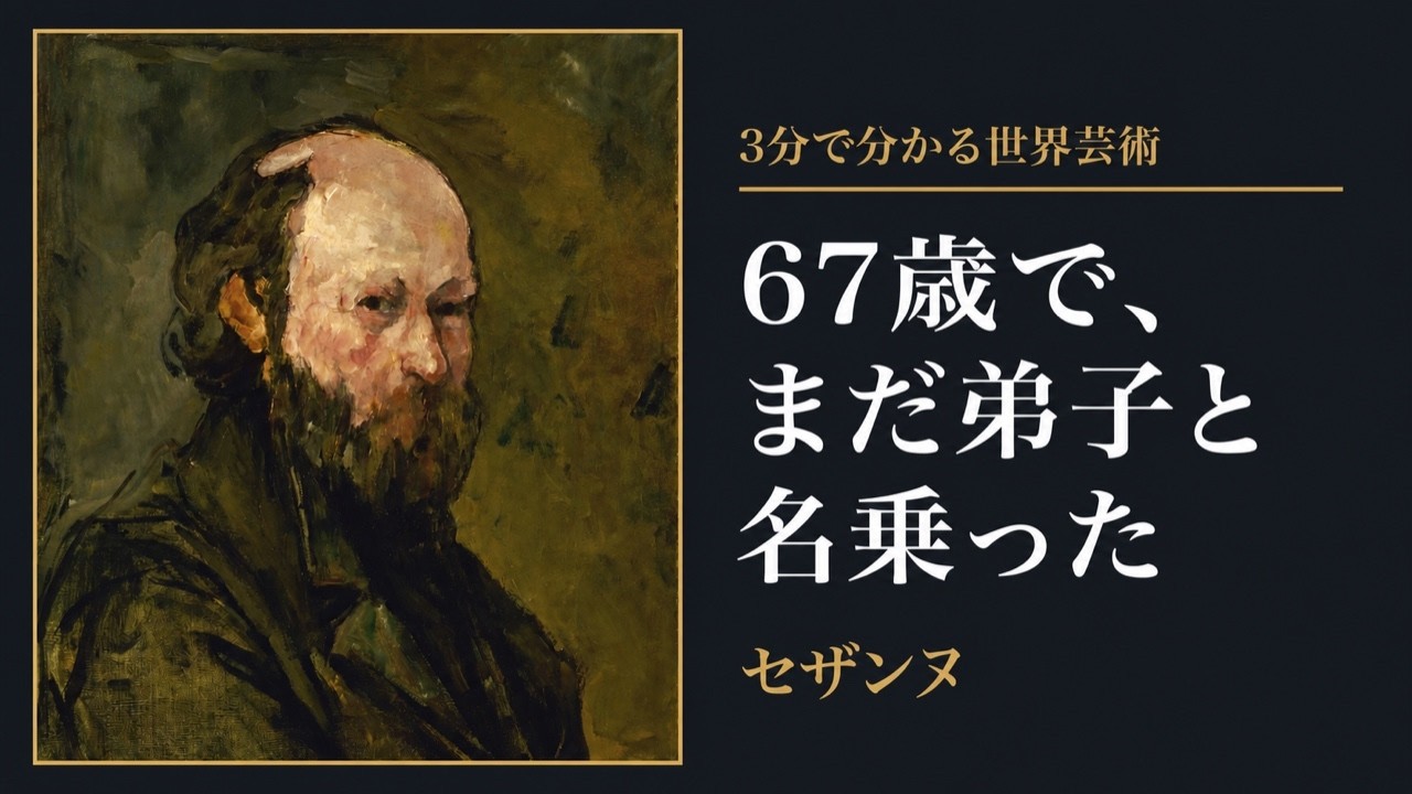 World Art in 3 Minutes] Cézanne—Still Calling Himself an