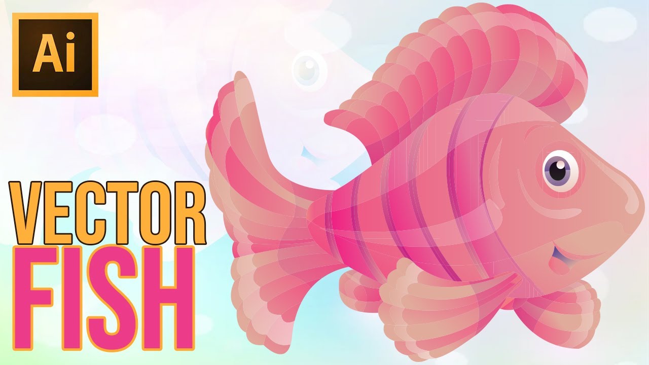 Adobe Illustrator Tutorial | How to Draw Fish Vector Part 1 - YouTube