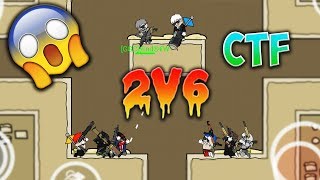Mini Militia 2vs6 CTF EPIC CHALLENGE !! Capture The FLAG Gameplay!! | Doodle Army 2: Mini Milita #53 screenshot 2