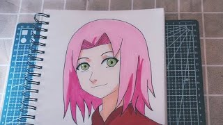 كيفية رسم ساكورا من انمي ناروتو | تعلم كيف ترسم ساكورا خطوة بخطوة | رسم انمي سهل