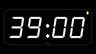39 MINUTE - TIMER & ALARM - Full HD - COUNTDOWN