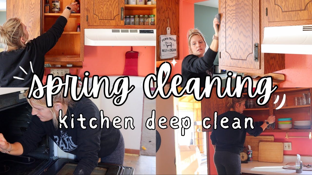 Spring Clean with Me Episode 1 KITCHEN DEEP CLEAN - YouTube