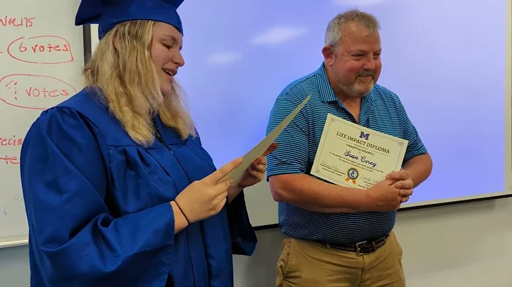 Samantha Maxwell Life Impact Diploma presented to ...
