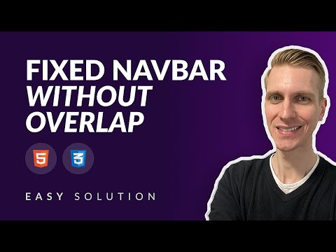 Prevent Fixed Navbar from Overlapping Content (Content Shifting Upwards)