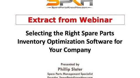 Spare Parts Inventory Optimization Trap 2